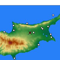 Nearby Forecast Locations - Nicosia - Map